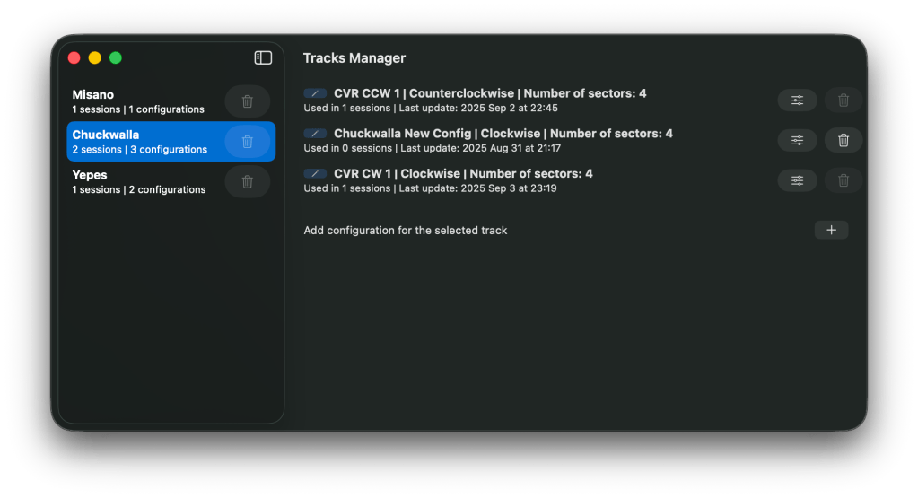 Tracks Manager
